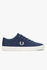 Fred Perry T&ecirc;nis de pele b&aacute;sico Azul