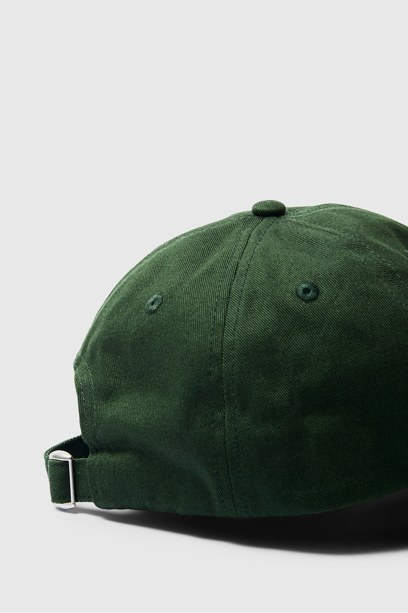 Selected Gorra con bordado 100% algod&oacute;n org&aacute;nico Verde oscuro