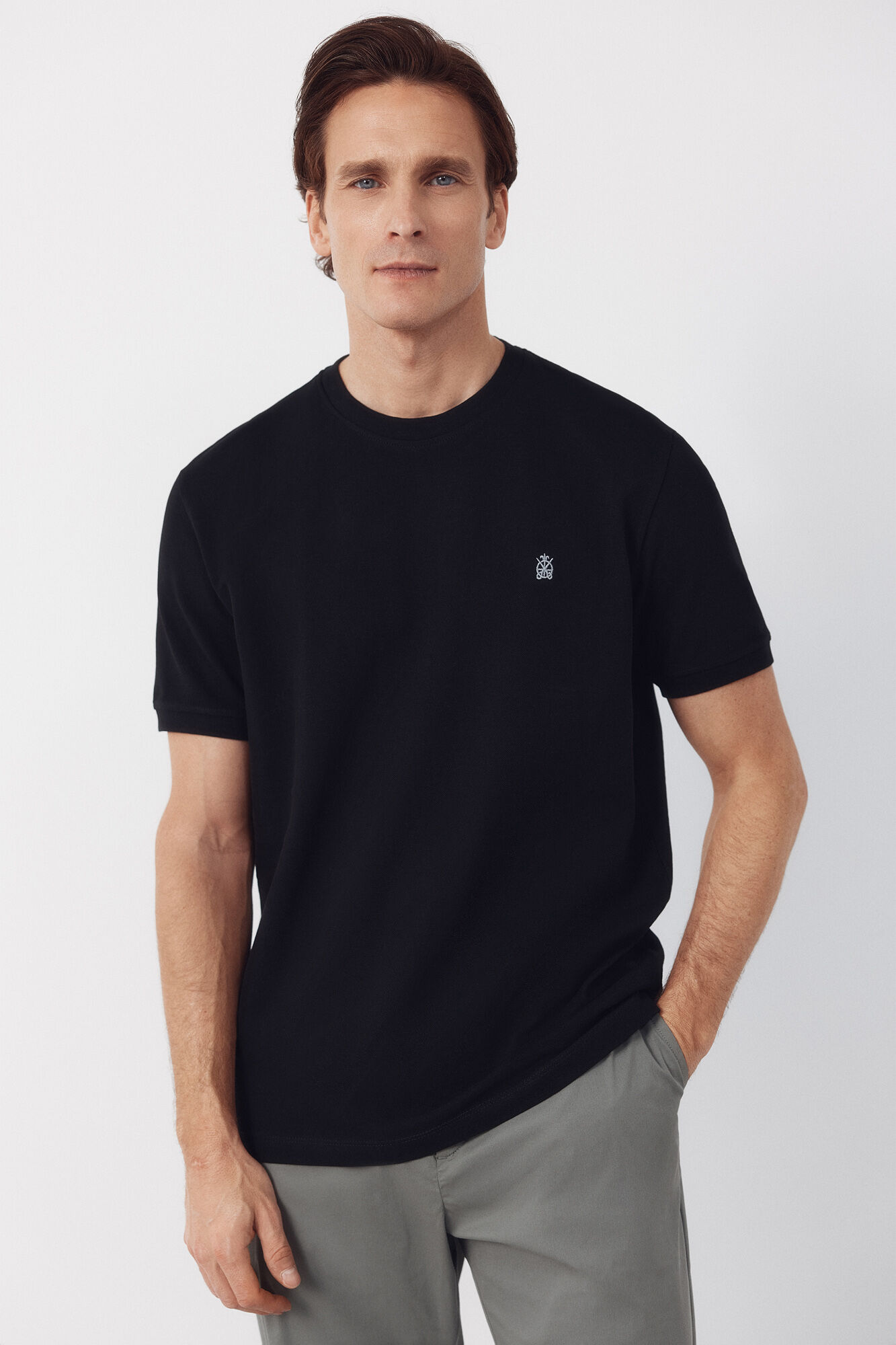 Cortefiel Camiseta b&aacute;sica piqu&eacute;