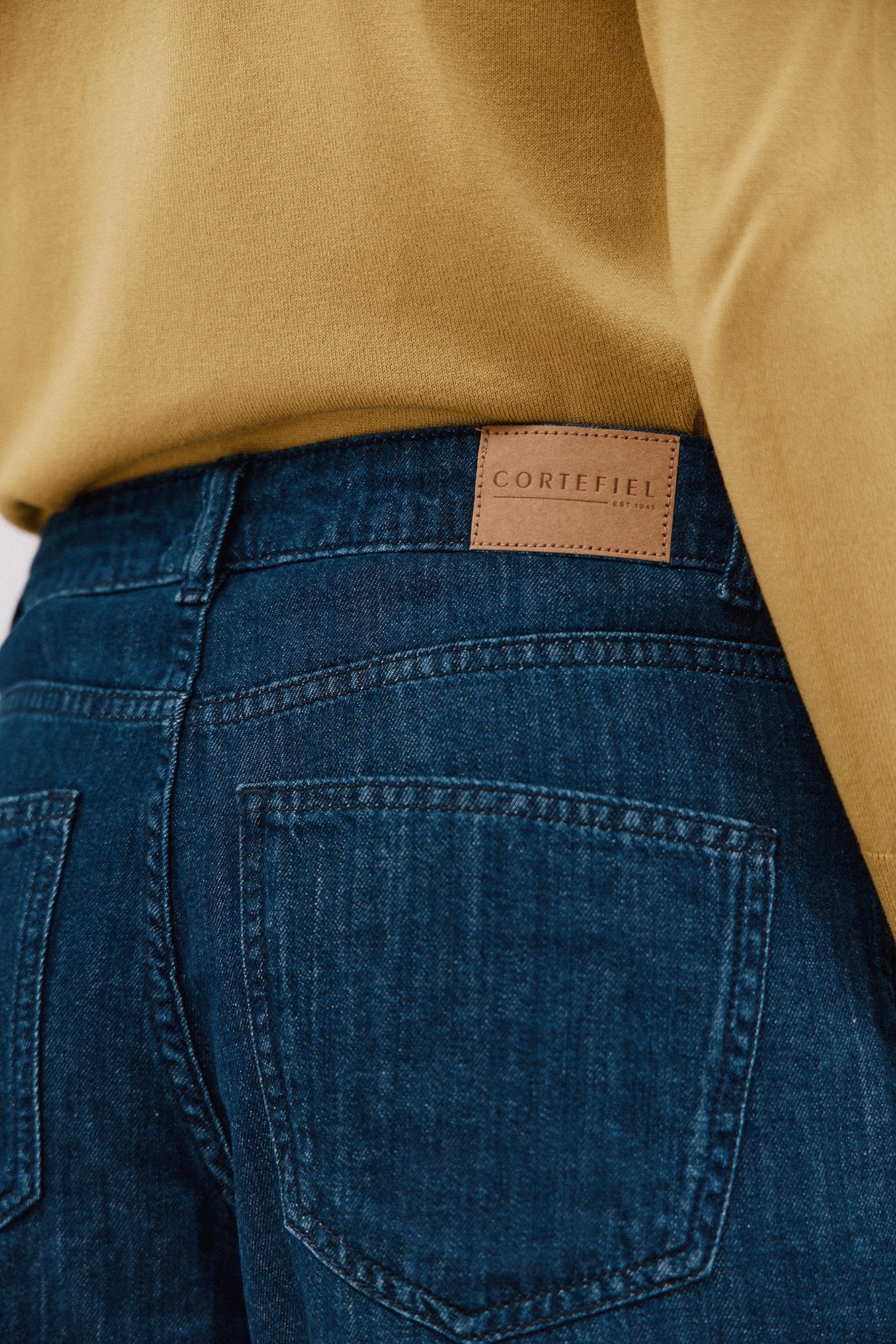 Cortefiel Long palazzo jeans  Blue