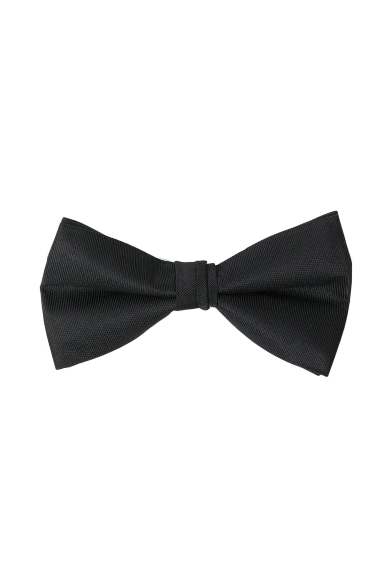 Selected Pajarita confeccionada con materiales reciclados. Negro