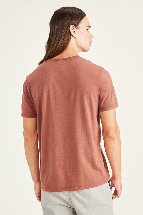 Cortefiel Short-sleeved T-shirt Coral