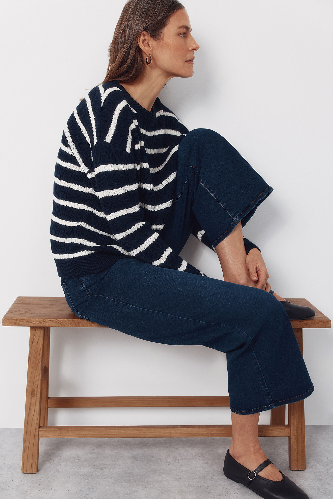 Cortefiel Camisola de toque suave Azul