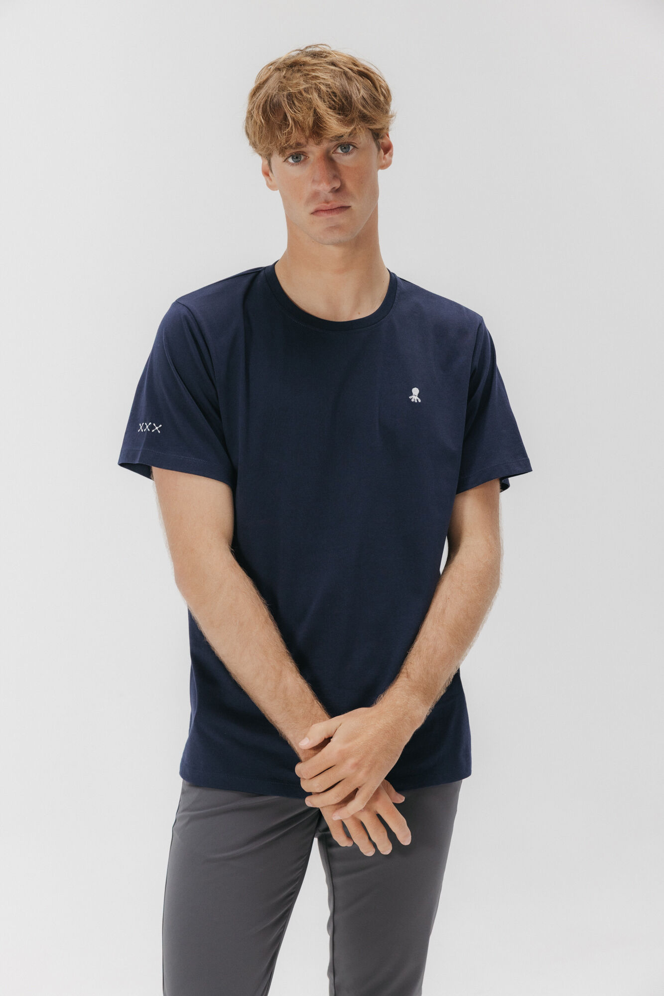 elPulpo T-shirt com logo bordado