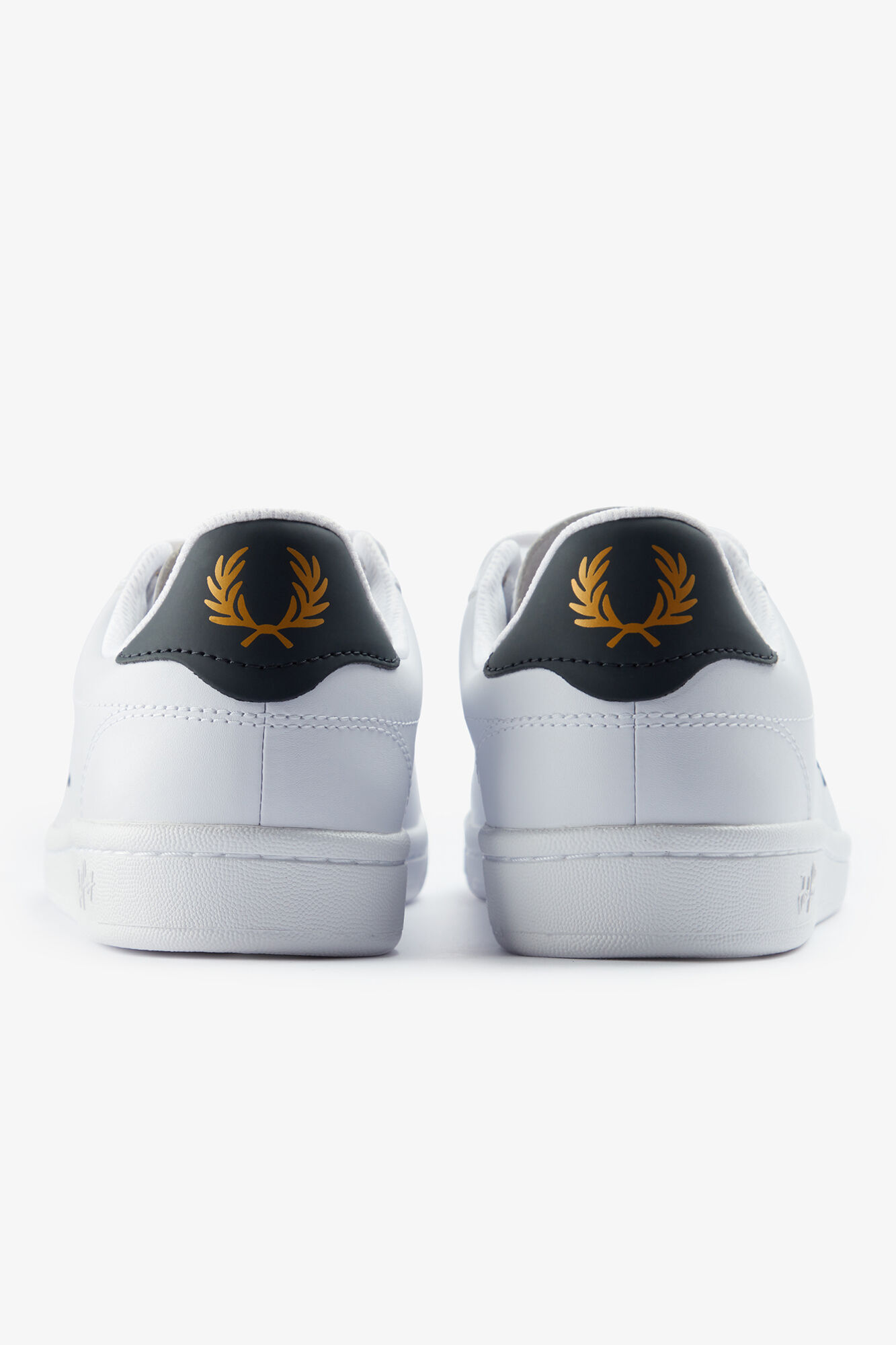 Fred Perry T&ecirc;nis de couro B721 Branco