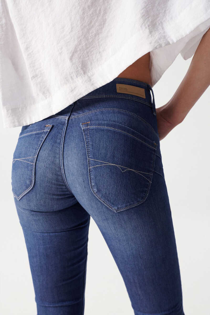 Jeans secret push in skinny, Calças jeans de mulher