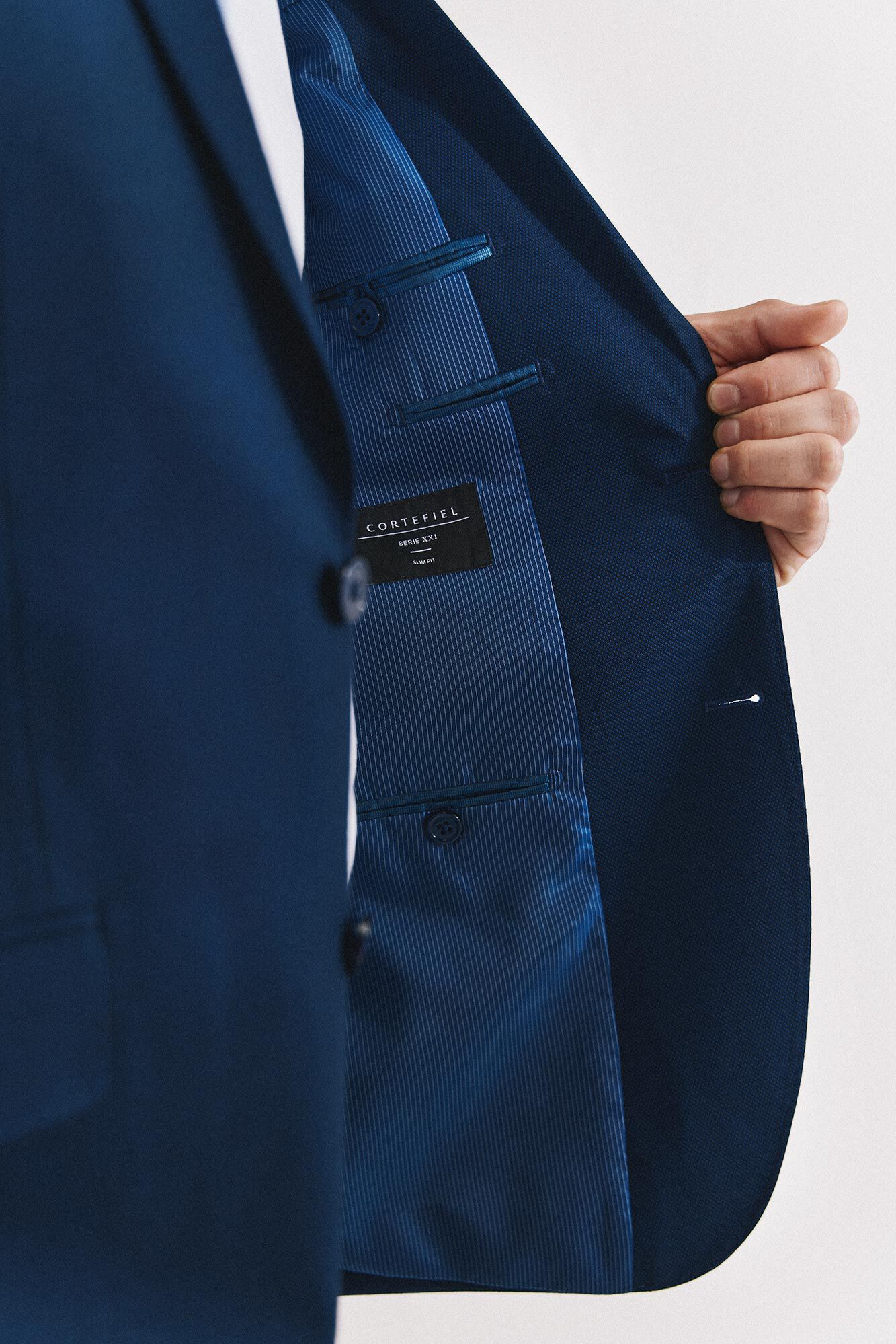 Cortefiel S&eacute;rie XXI de olho de p&aacute;ssaro azul americano Azul