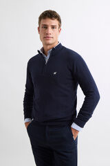 Williot Stockings Zip fastening Jumper Navy