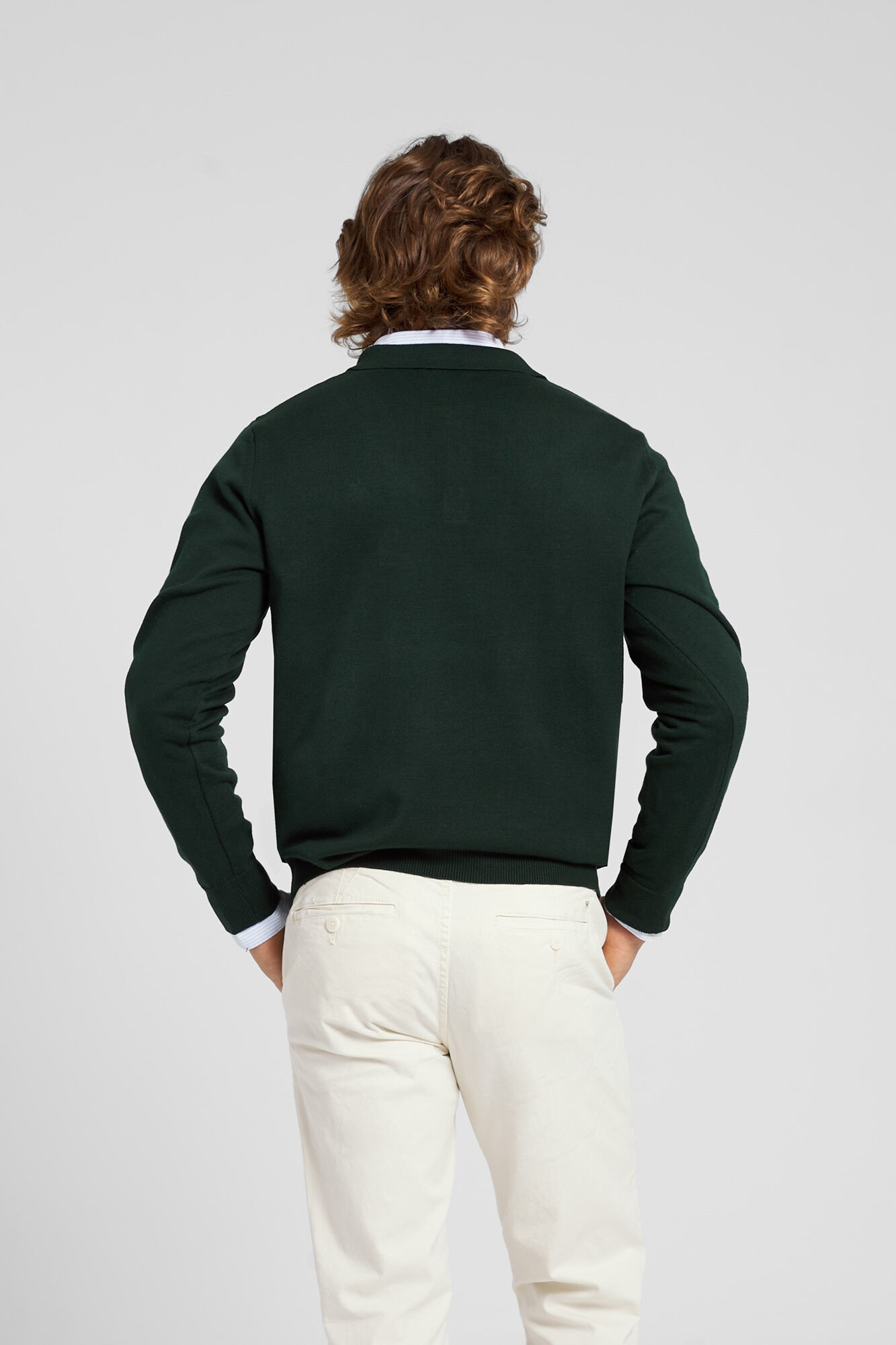 Silbon Silbon green polo jumper Green