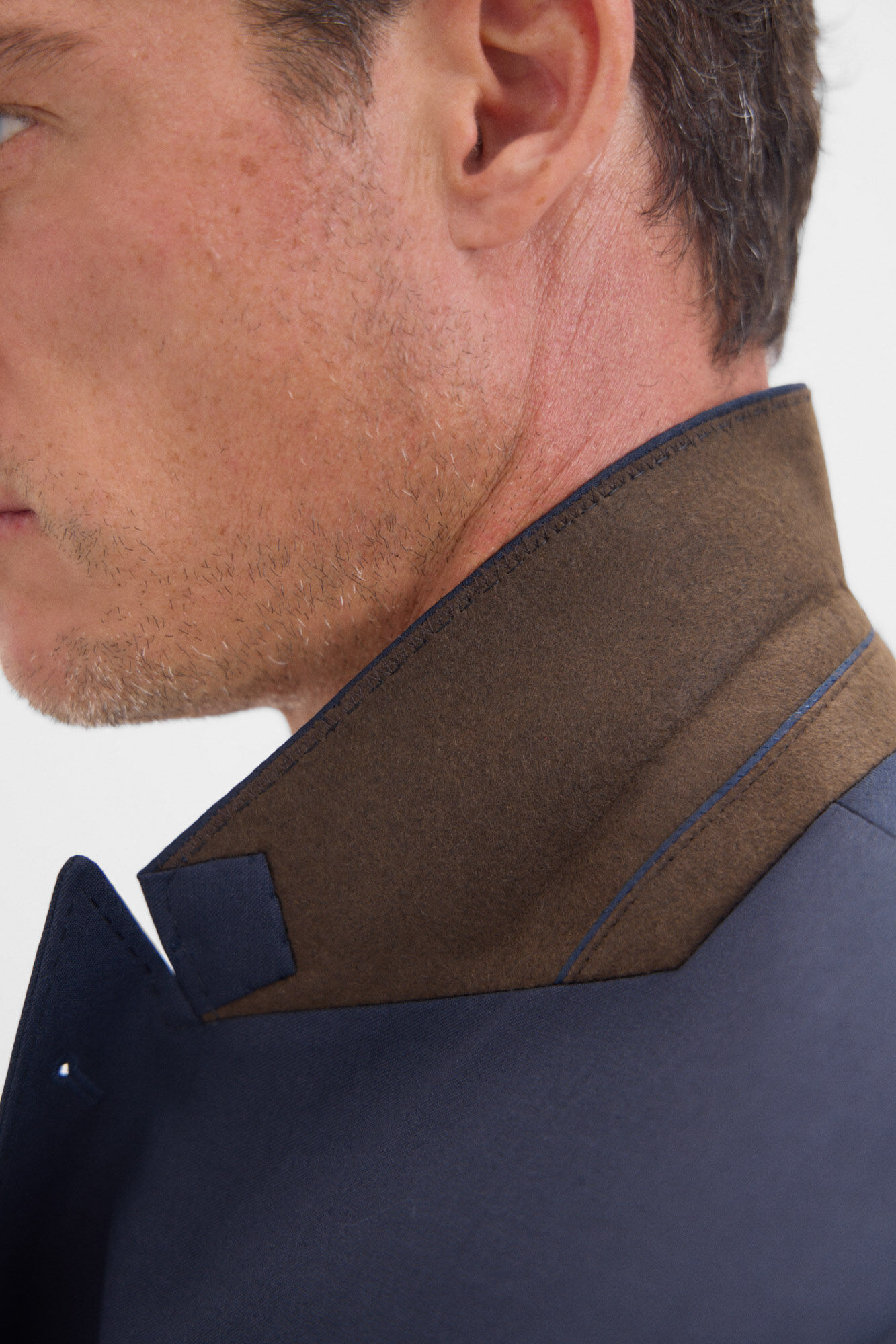 Cortefiel Blazer trespassado duplo slim fit Azul