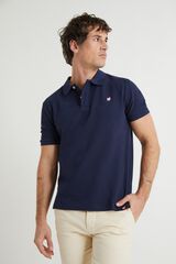 Williot Garment Dyed polo shirt Navy