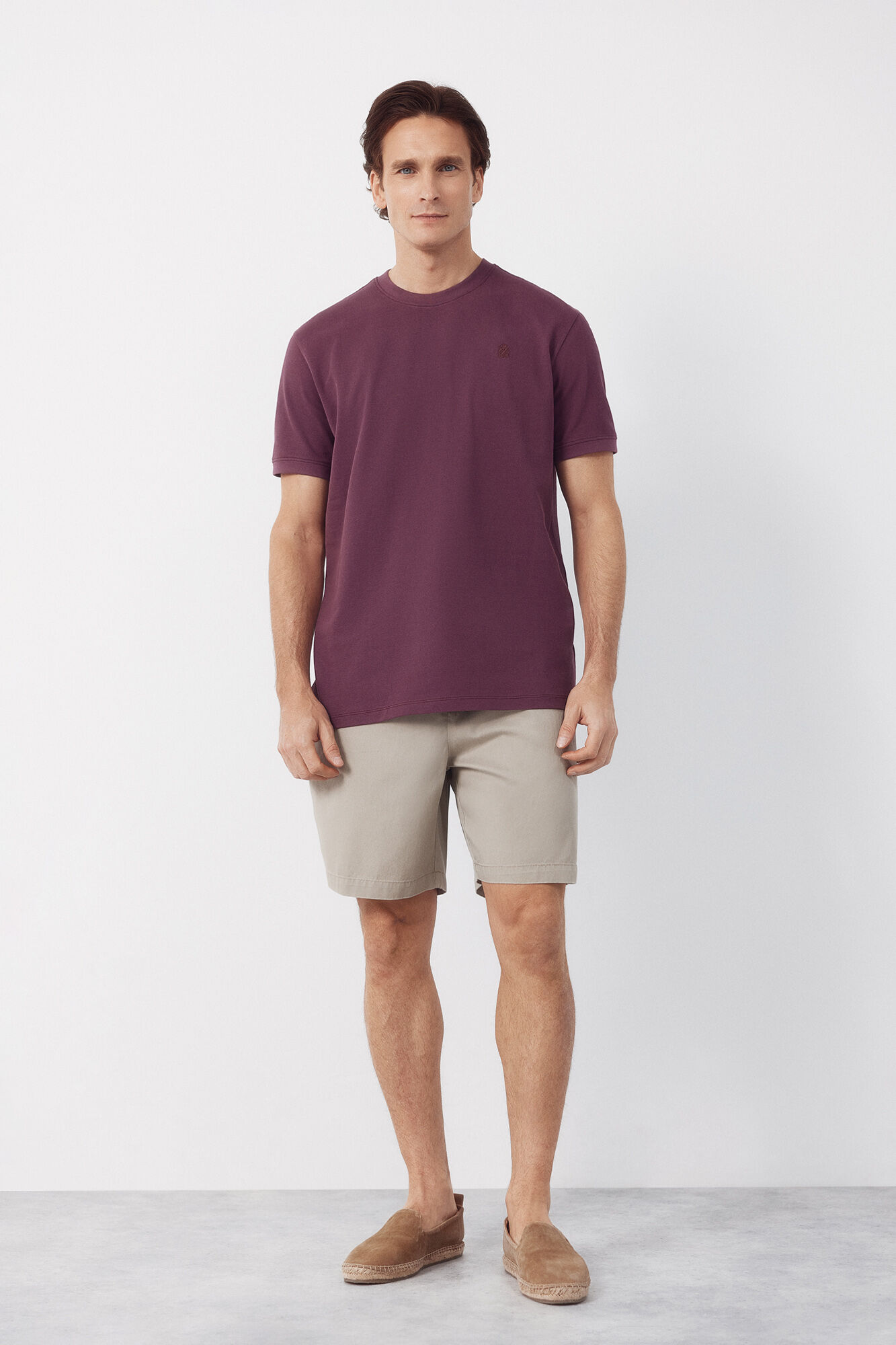 Cortefiel Camiseta b&aacute;sica piqu&eacute;
