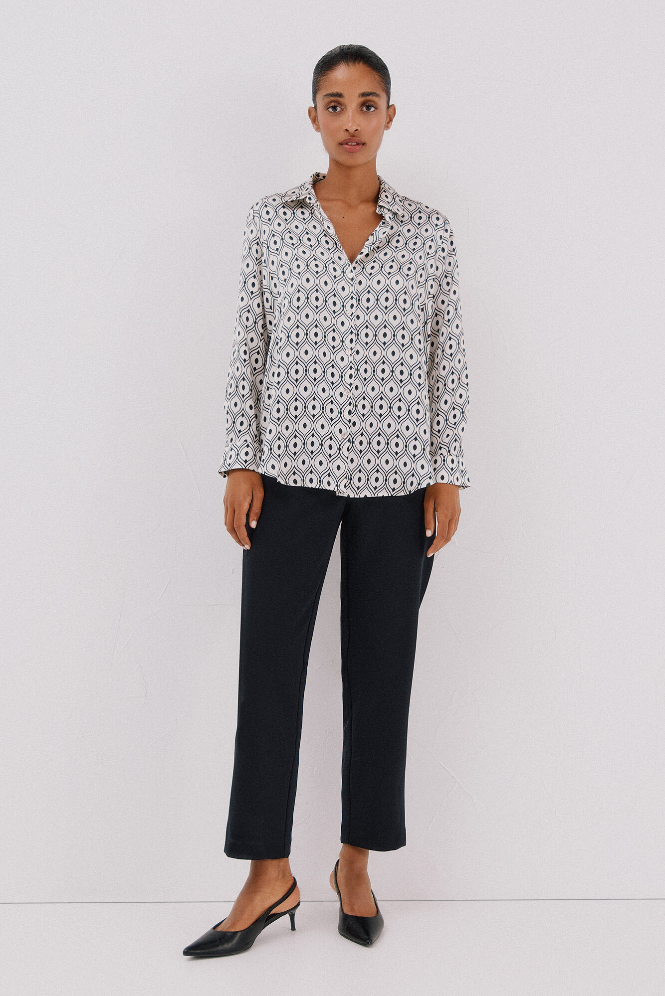 Cortefiel Satin-finish shirt