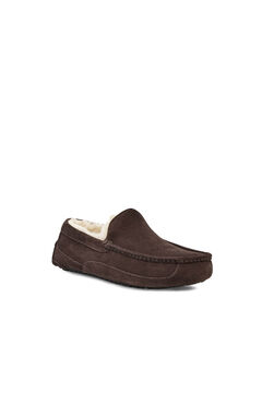 Cortefiel Ascot suede loafer style slipper Dark brown