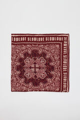 Cortefiel Fular bandana Vino