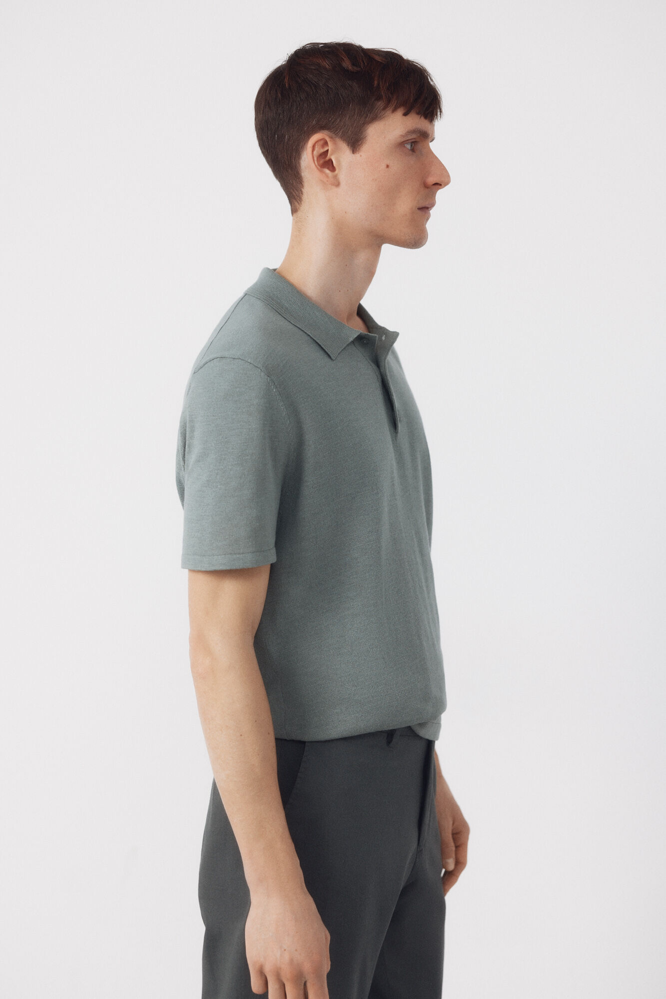 Cortefiel Cotton short sleeve polo shirt