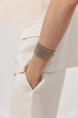 Cortefiel Two-tone beaded bracelet Gold