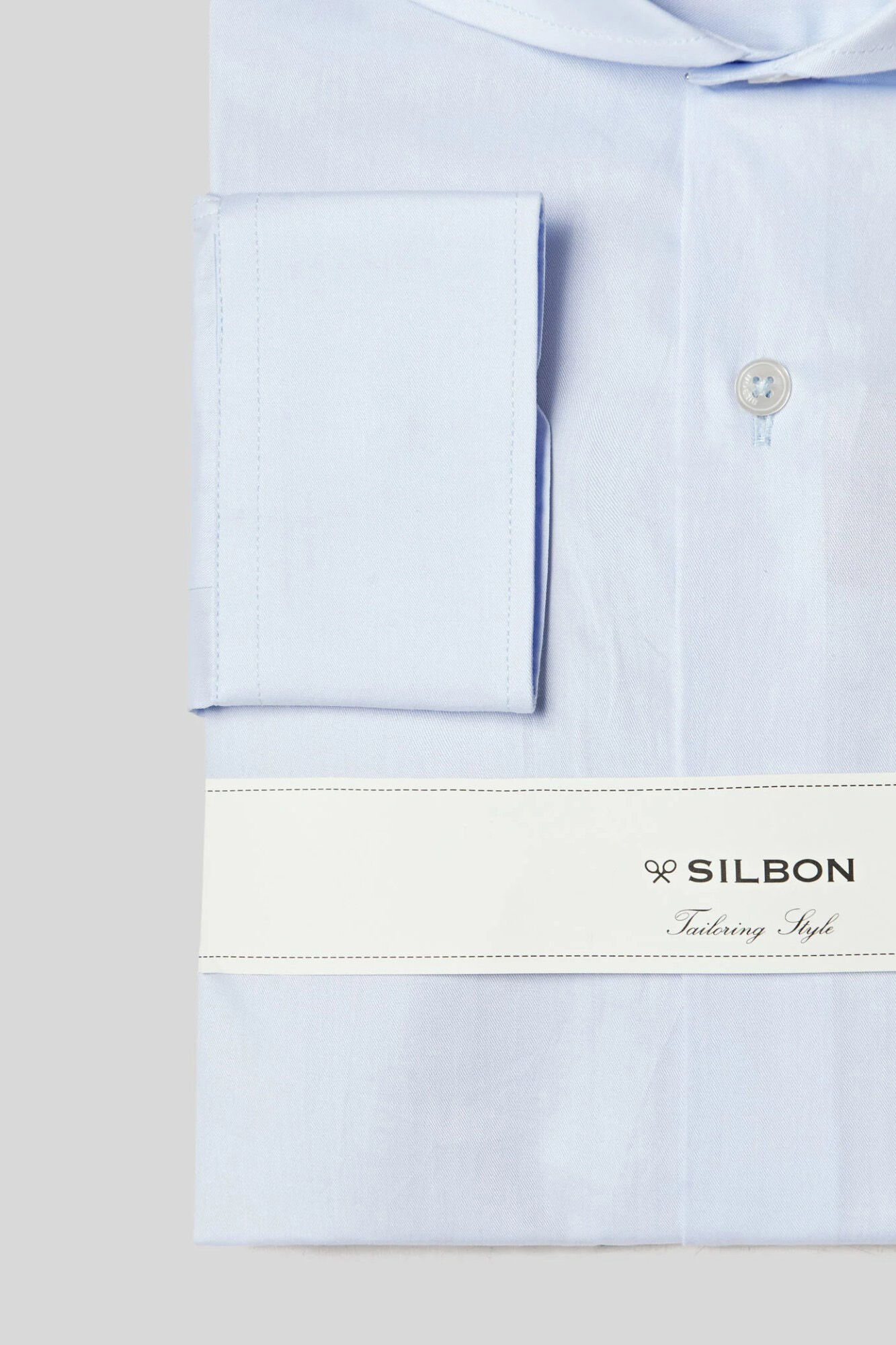 Silbon Camisa de vestir punho simples Azul