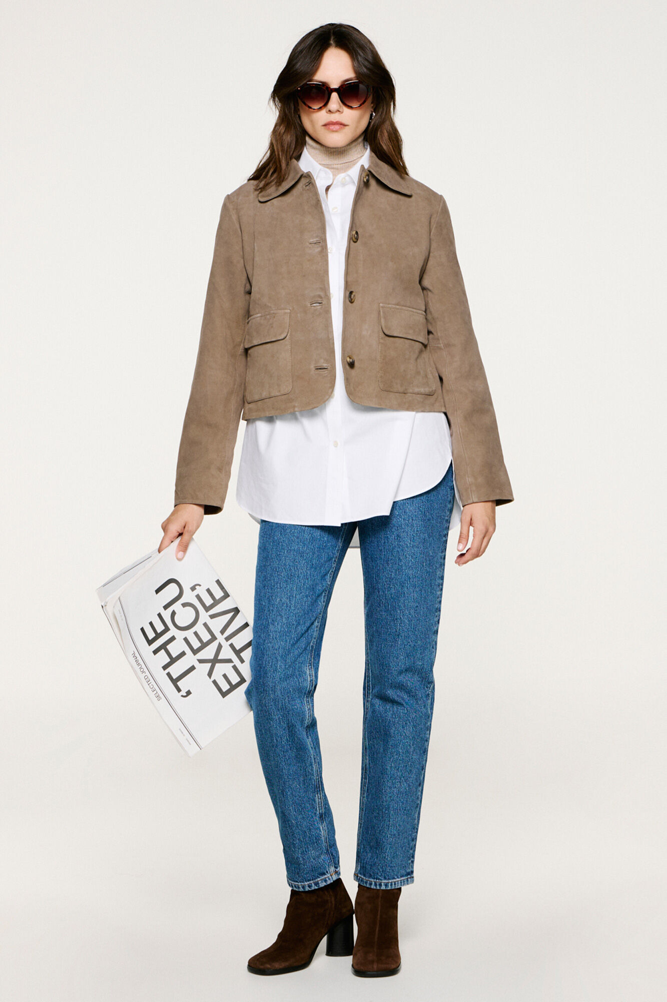 Selected Casaco com bolsos frontais