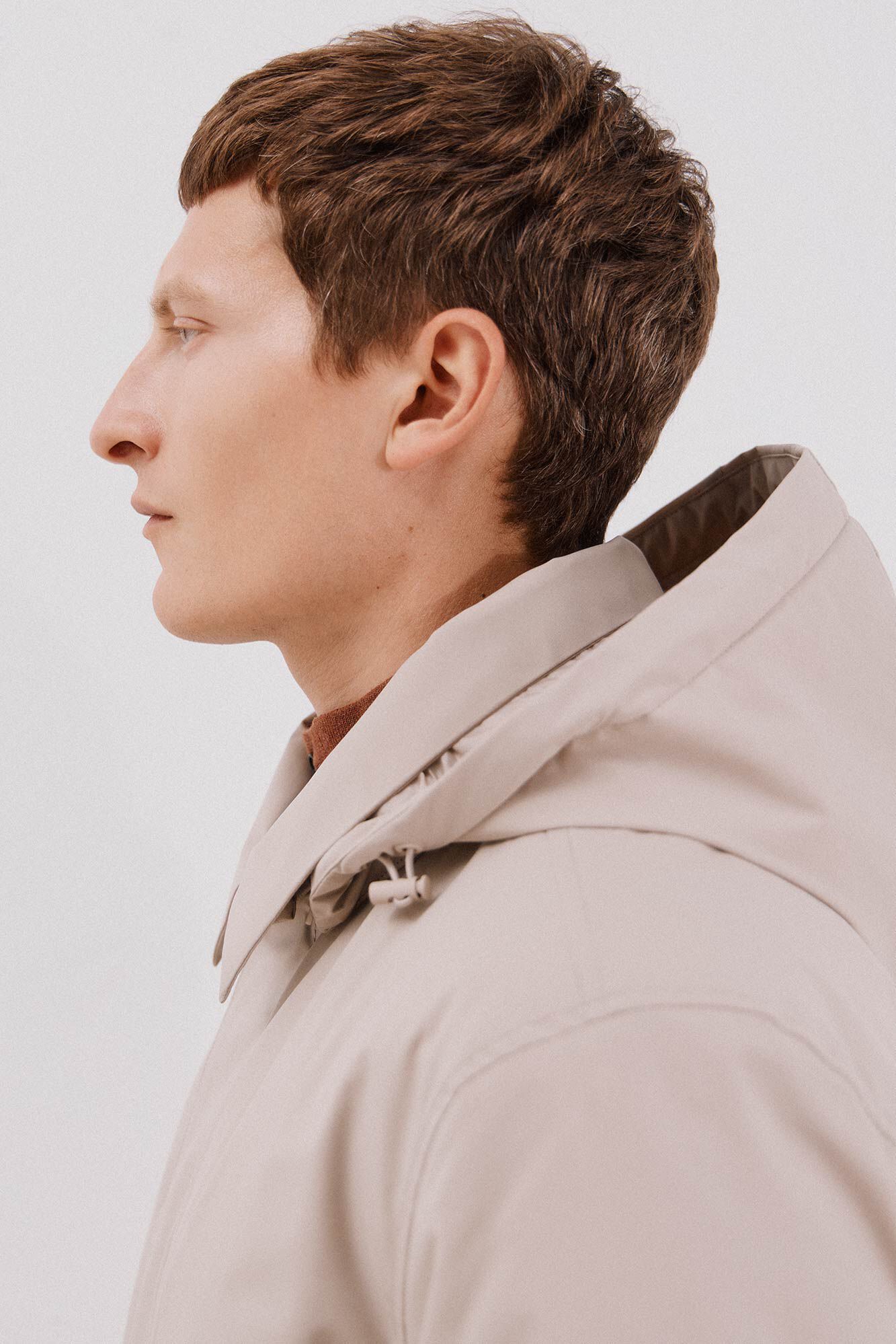 Cortefiel Technical trench coat Beige