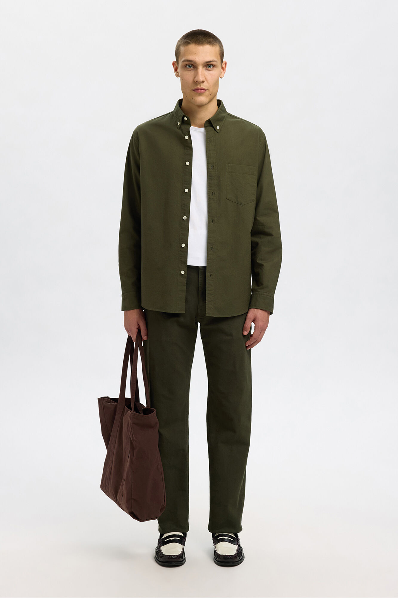 Selected Camisa Oxford Regular Fit.