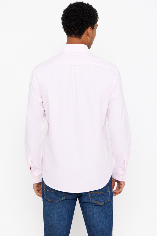 Cortefiel Plain Oxford shirt Pink
