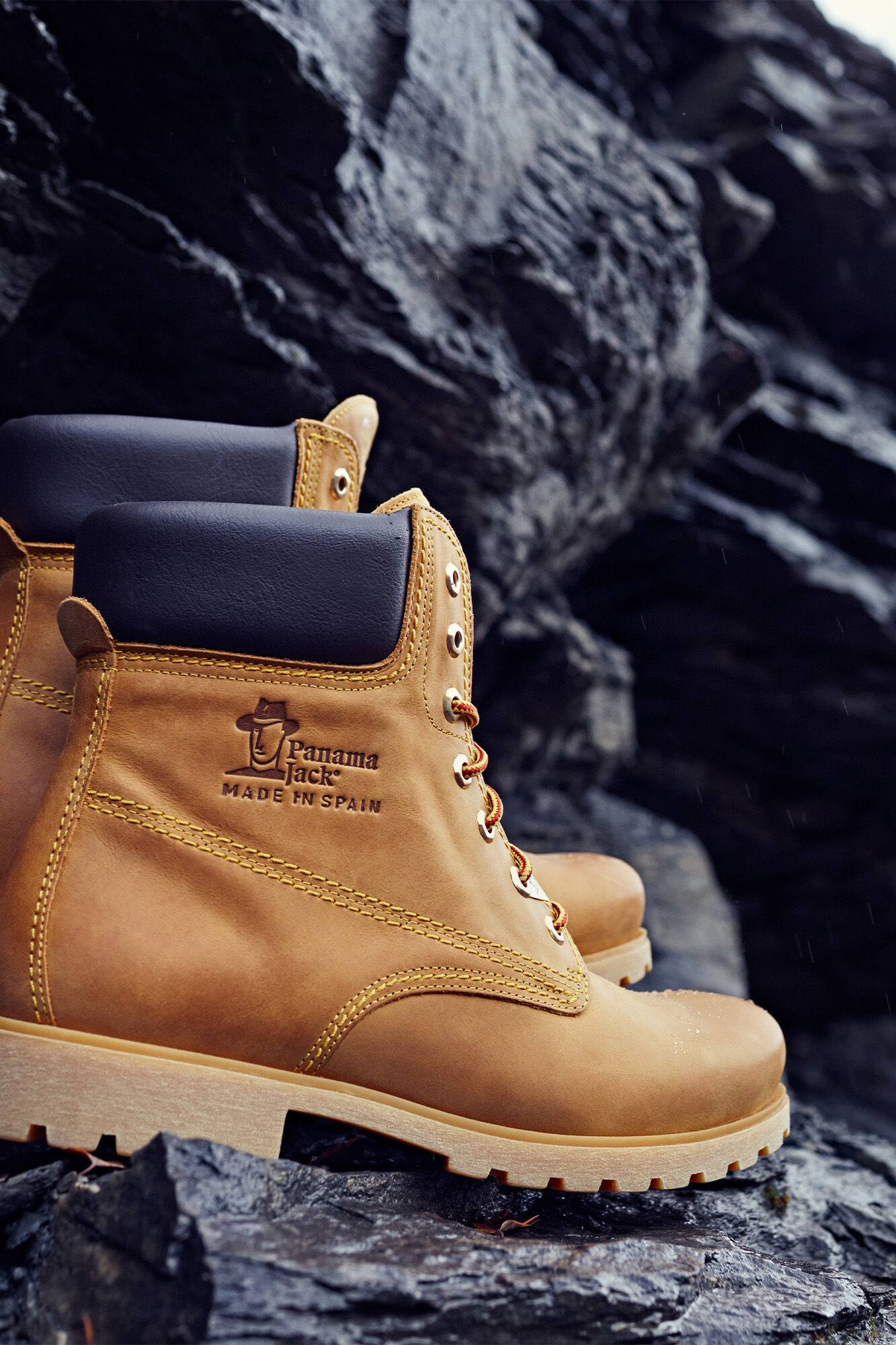 Panama Jack Bota de homem em pele napa