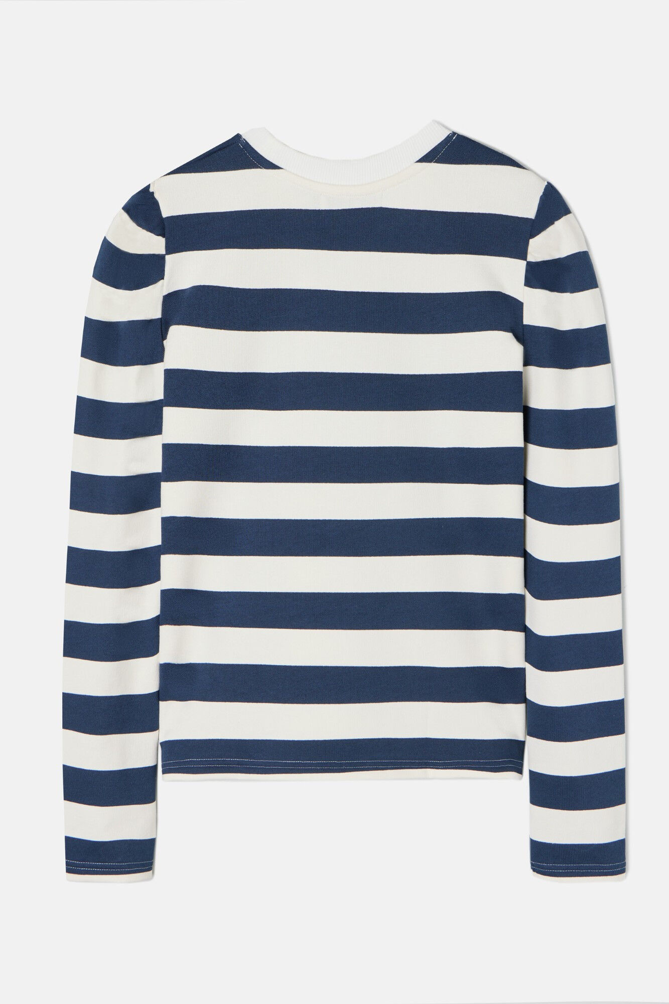 Silbon Riscas listrado manga Sweatshirt Azul