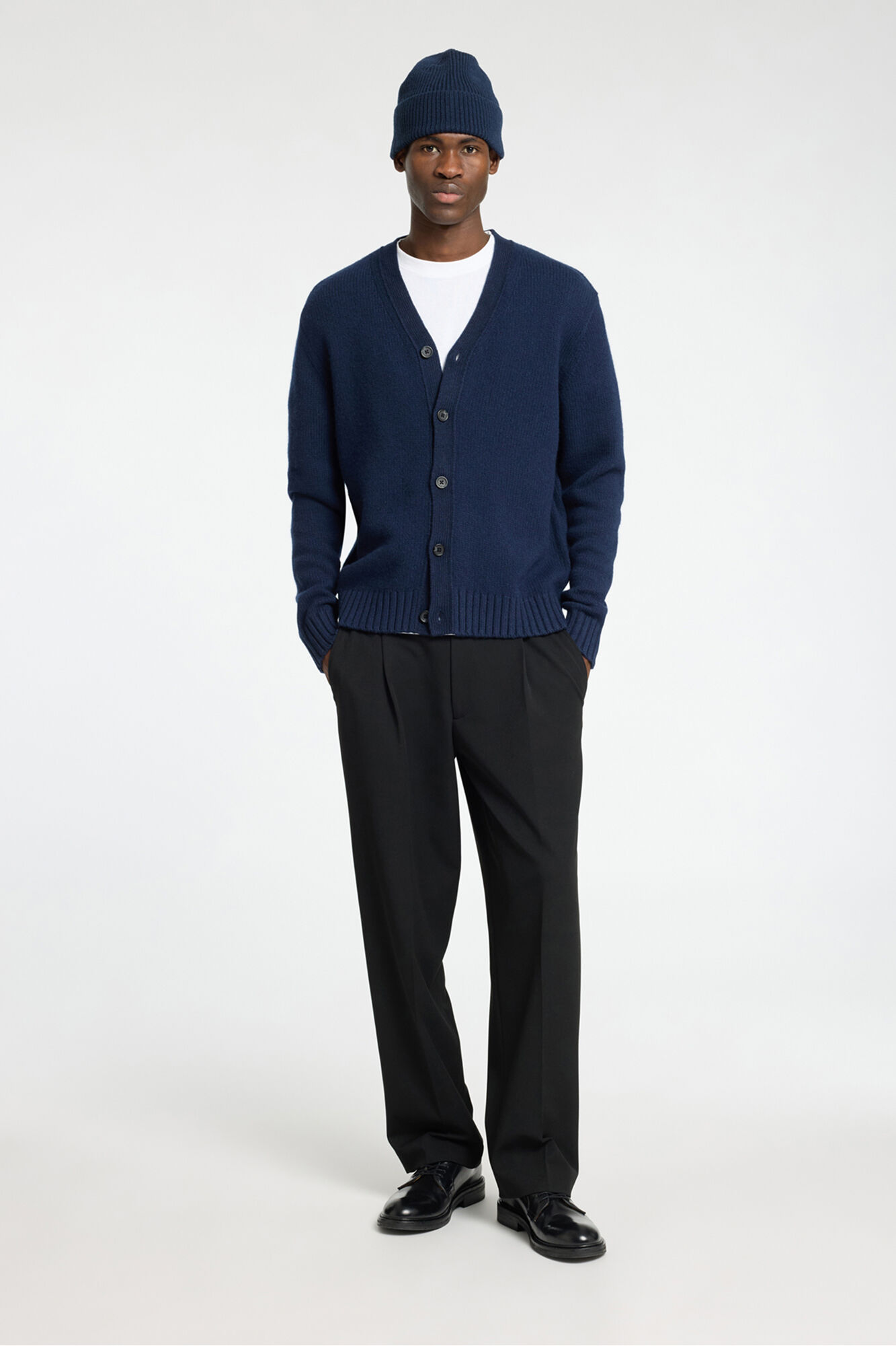 Selected C&aacute;rdigan lana cuello pico