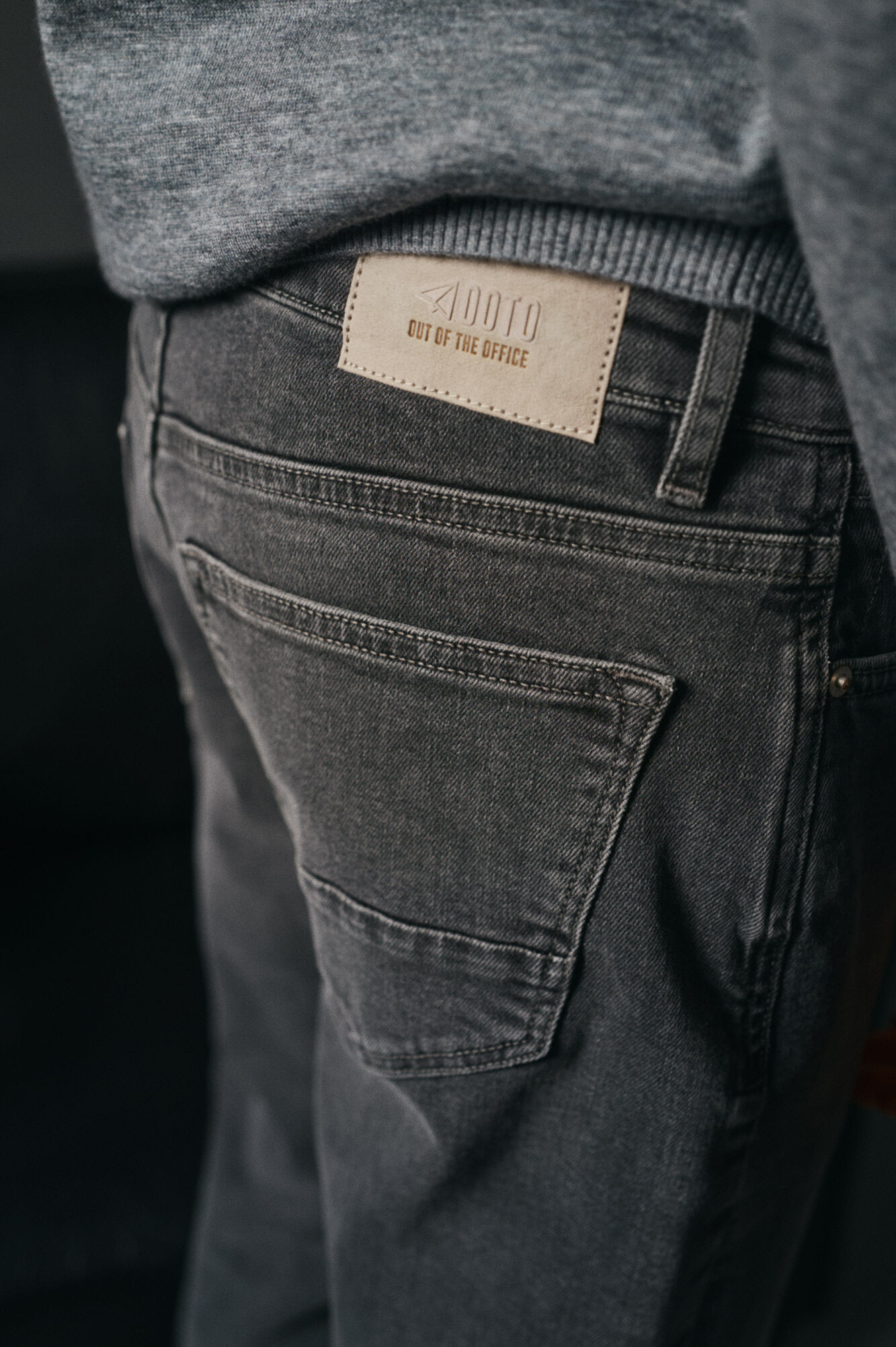 OOTO Pantal&oacute;n vaquero slim fit Gris