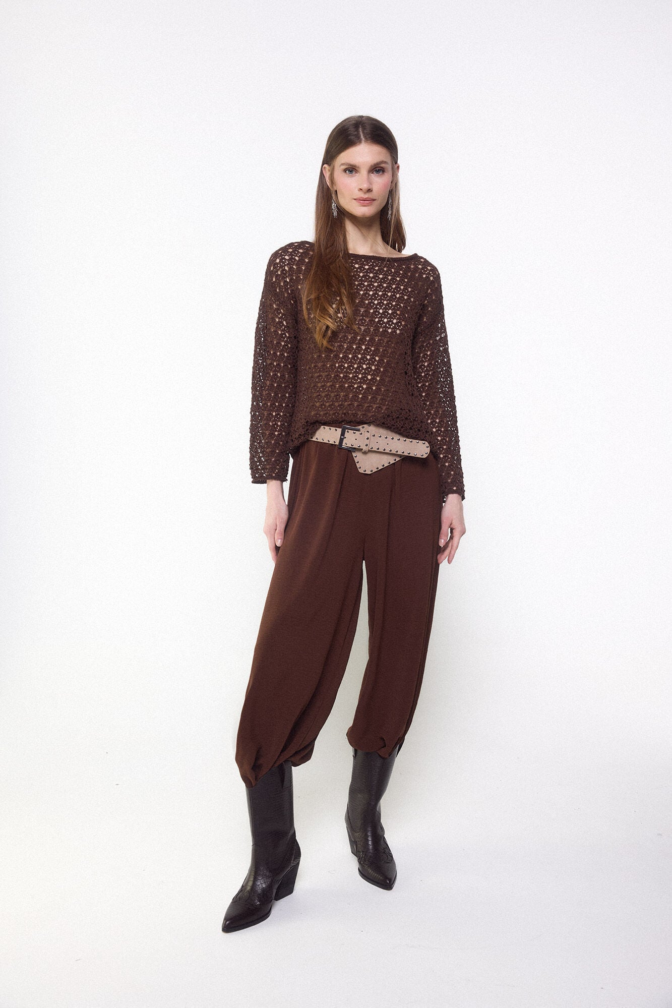 Slowlove Jersey punto calado