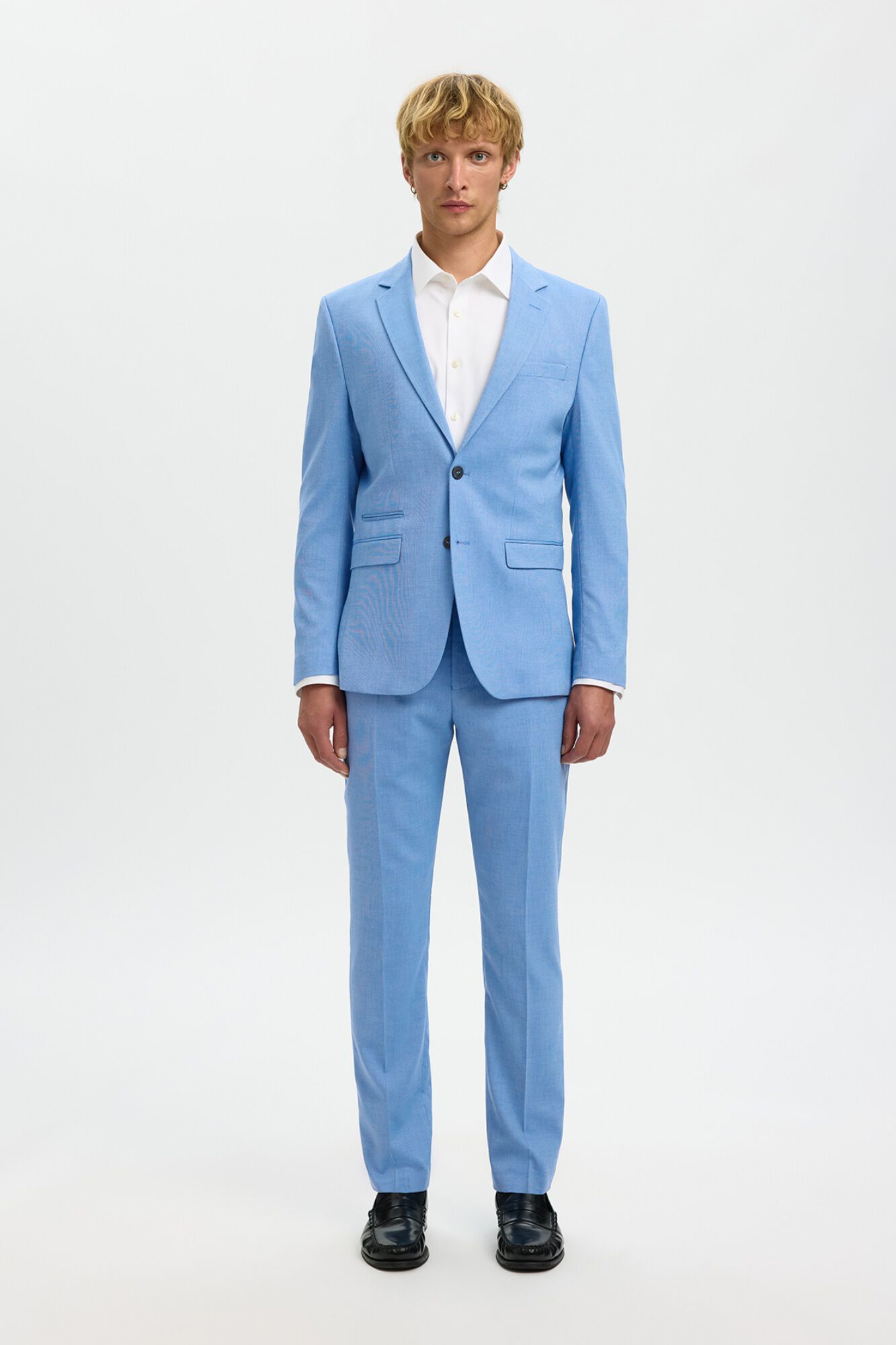 Selected Cal&ccedil;as de fato Slim Fit Azul