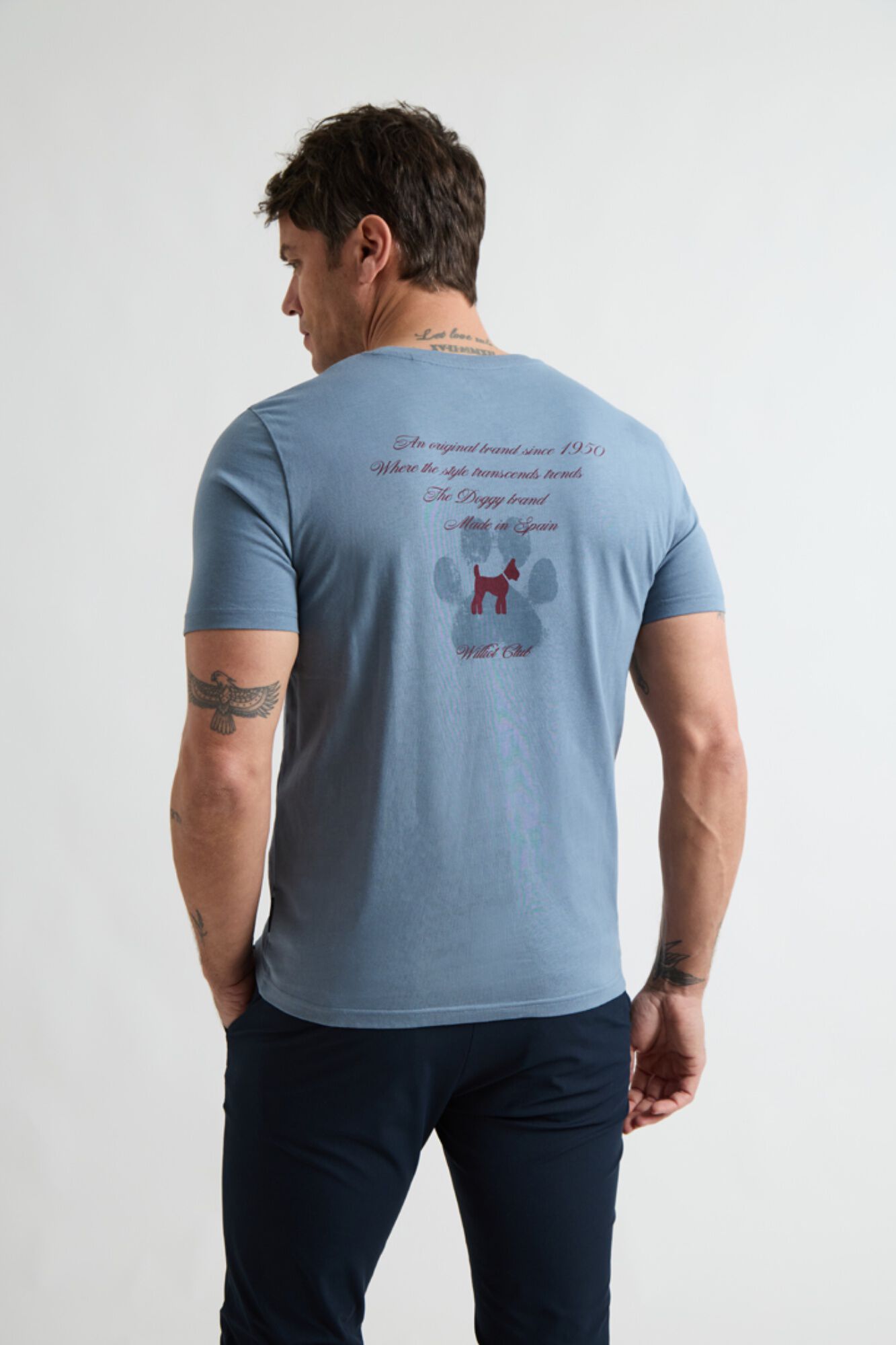Williot T-shirt Faded Paw Azul
