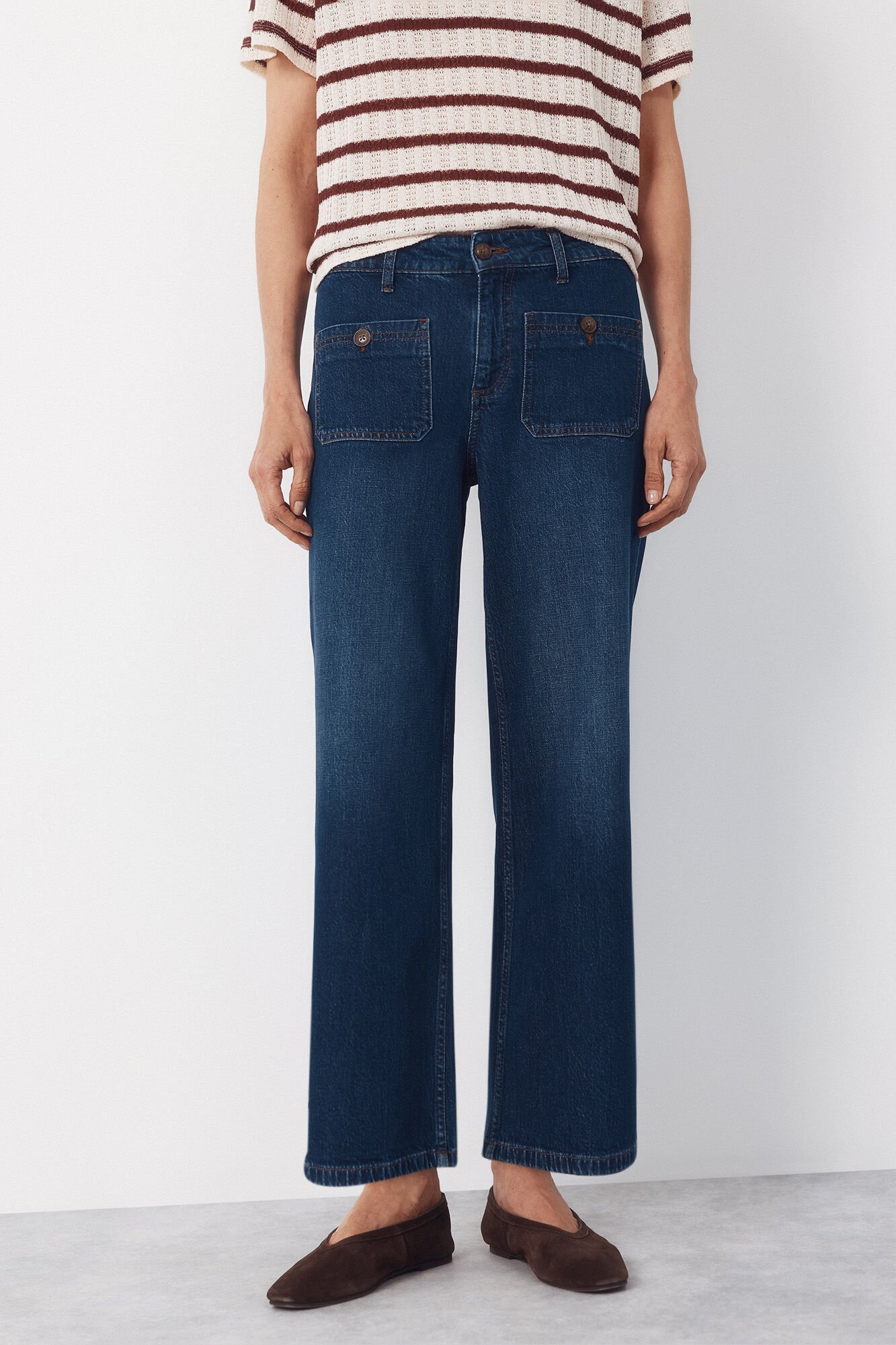 Cortefiel Navy pocket jeans