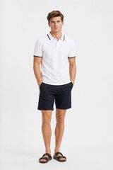 Selected Piqu&eacute; short sleeve polo shirt Multicolour