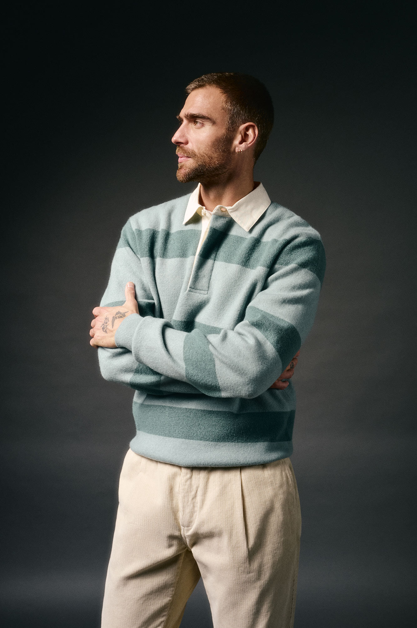 OOTO Jersey rugby cuello polo Turquesa