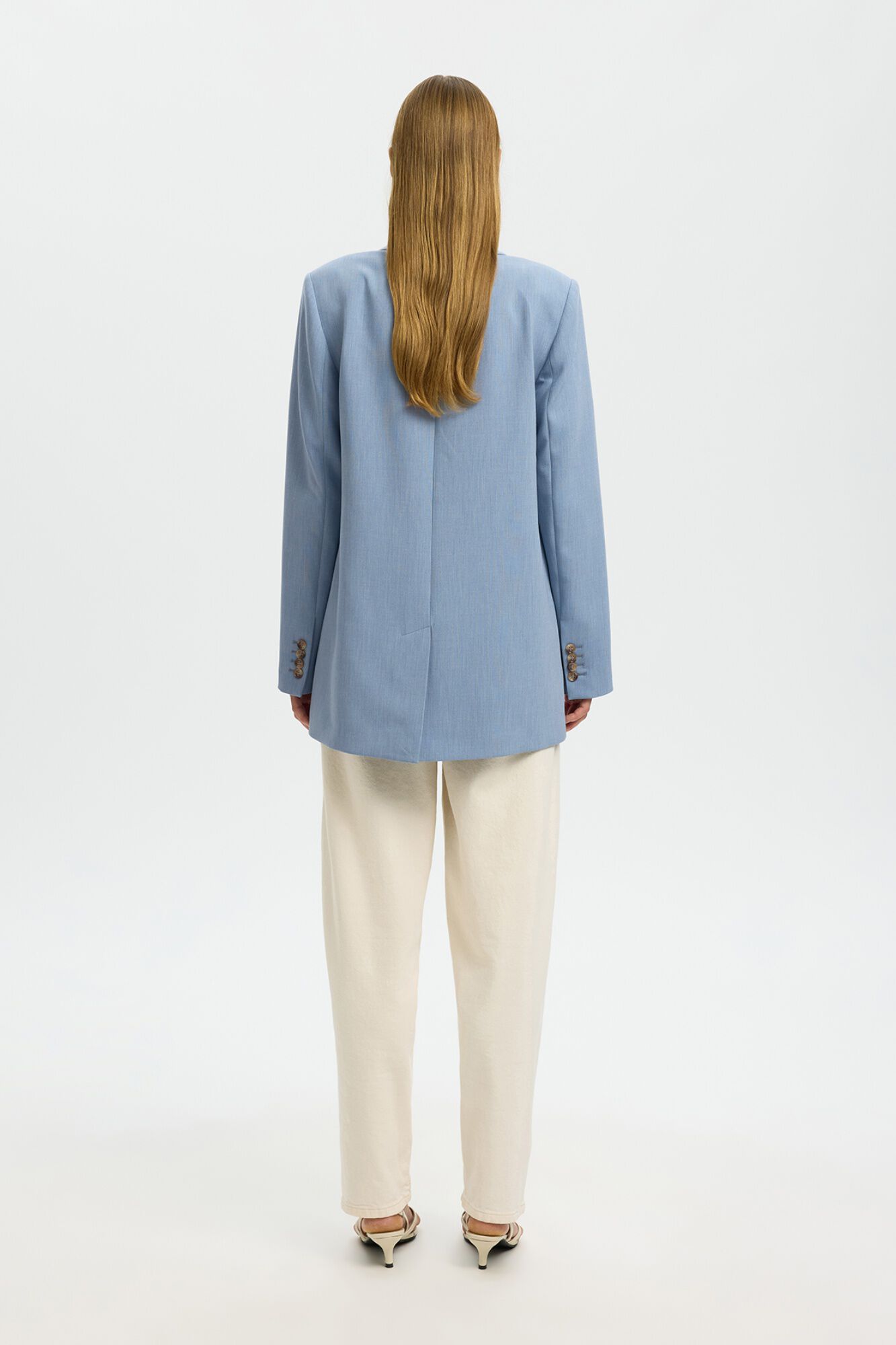 Selected Relaxed fit suit blazer Blue