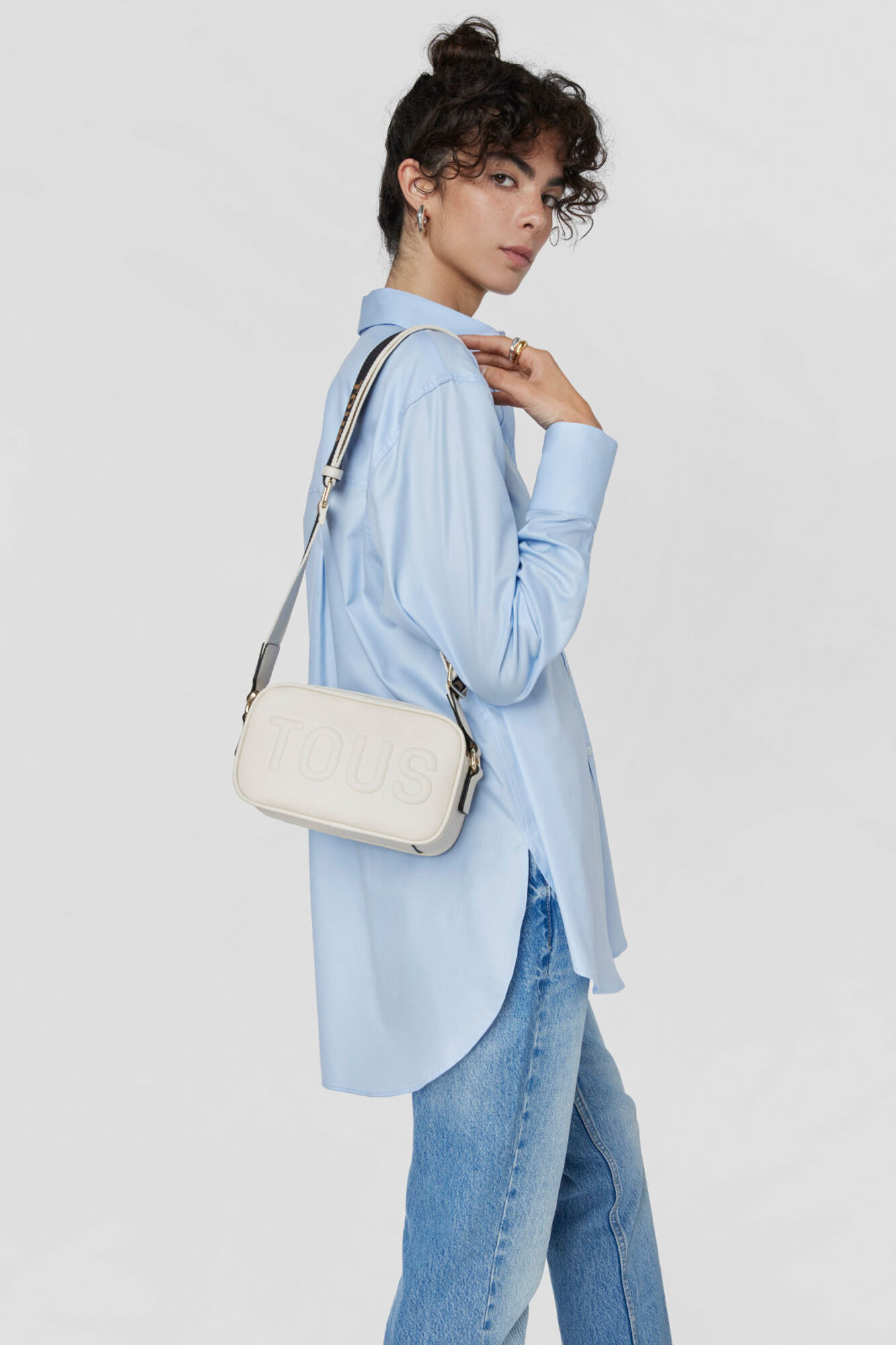 Tous Ivory TOUS La Rue crossbody reporter bag Ivory