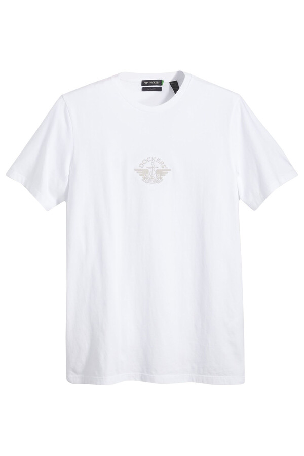 Cortefiel Slim fit logo T-shirt White