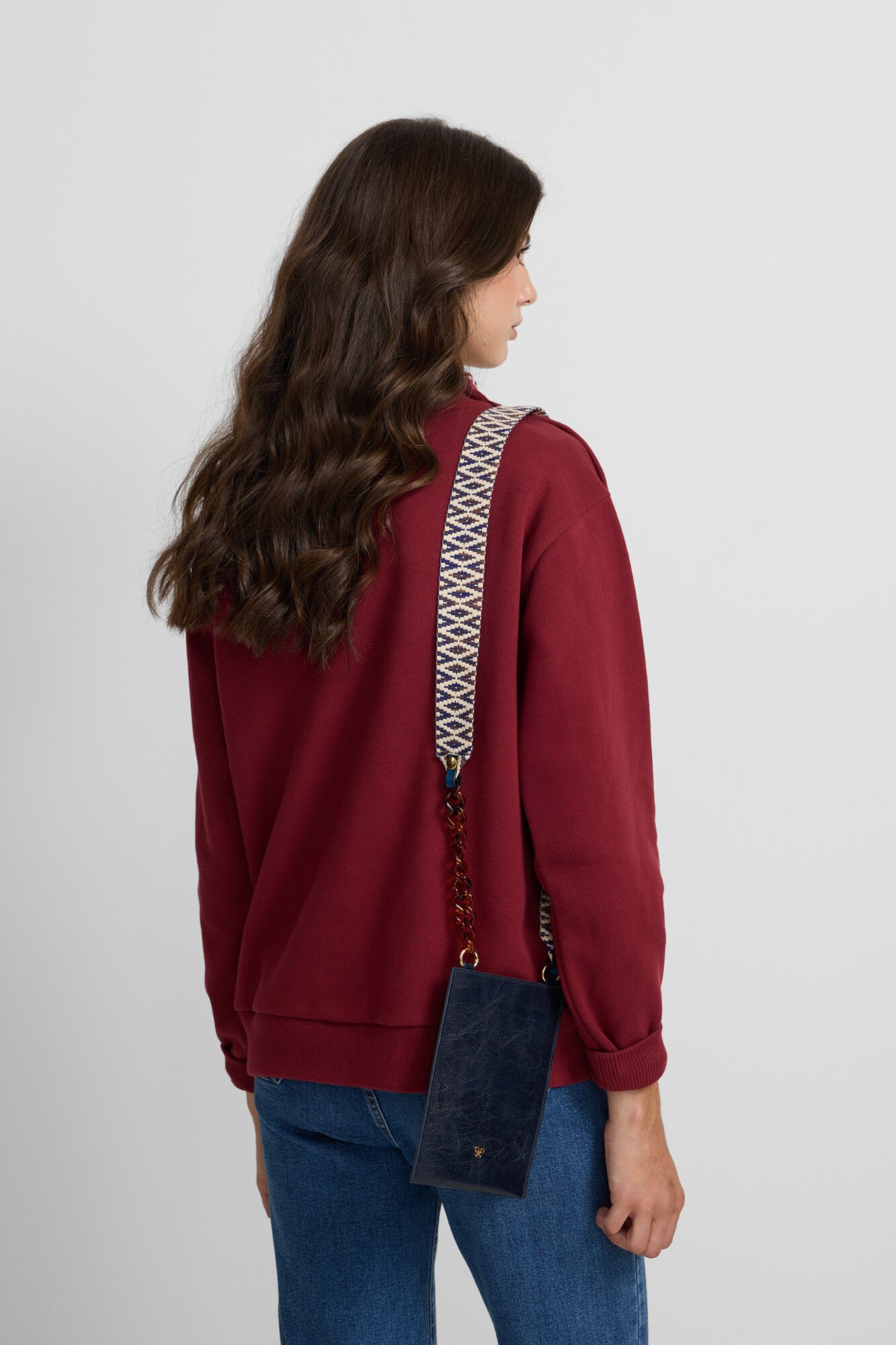 Silbon Sweatshirt feminino com gola franzida Granada