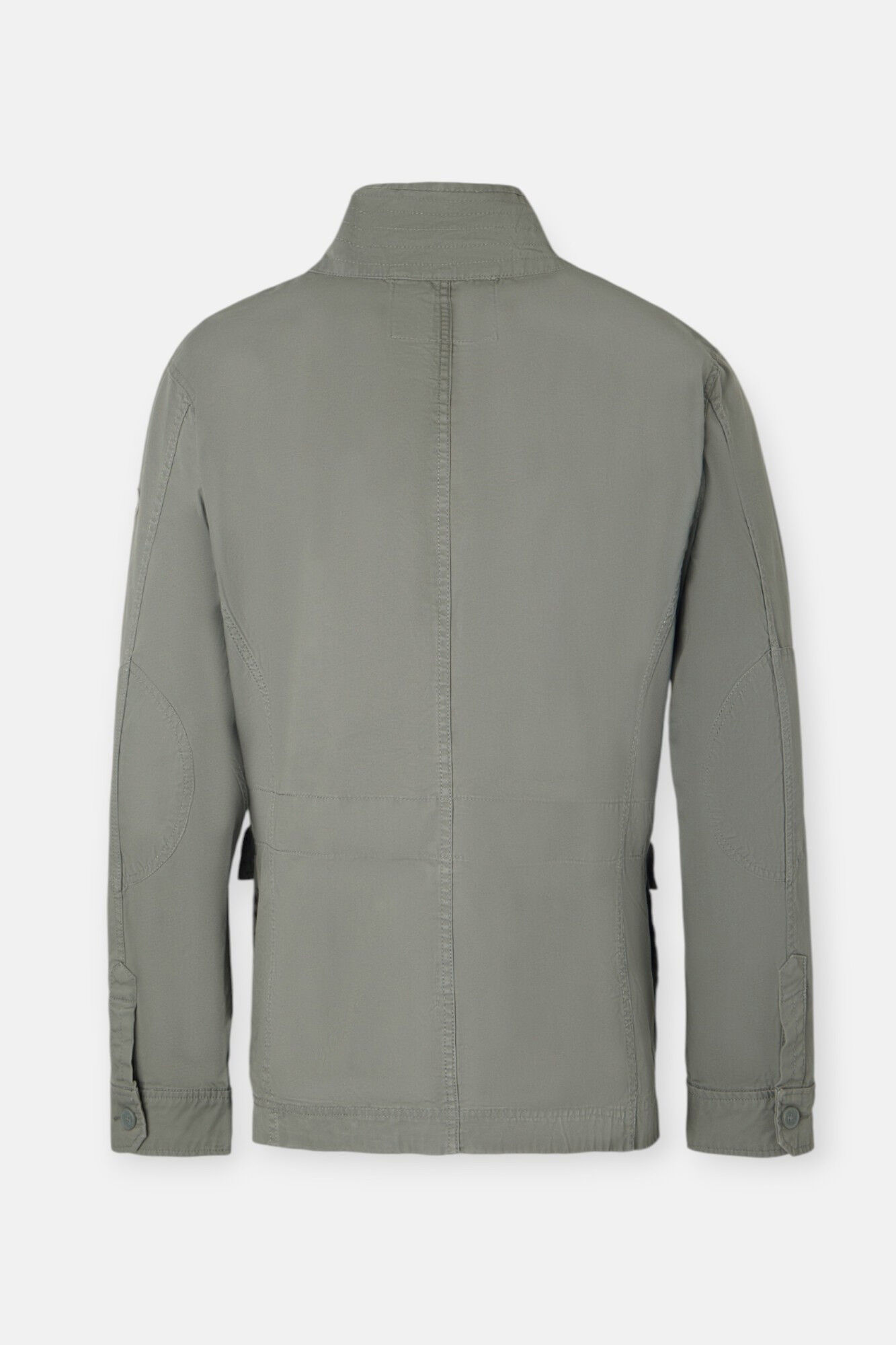 Silbon Casaco militar com manchas tingidas Verde