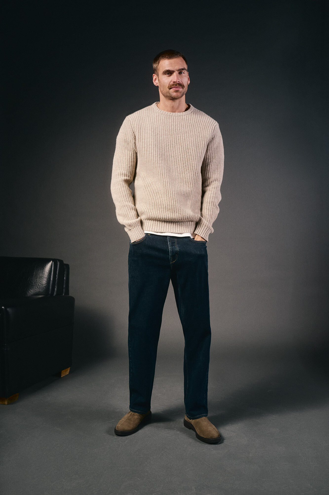 OOTO Pearl knit wool jumper Beige