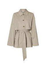 Selected Short trench coat Beige