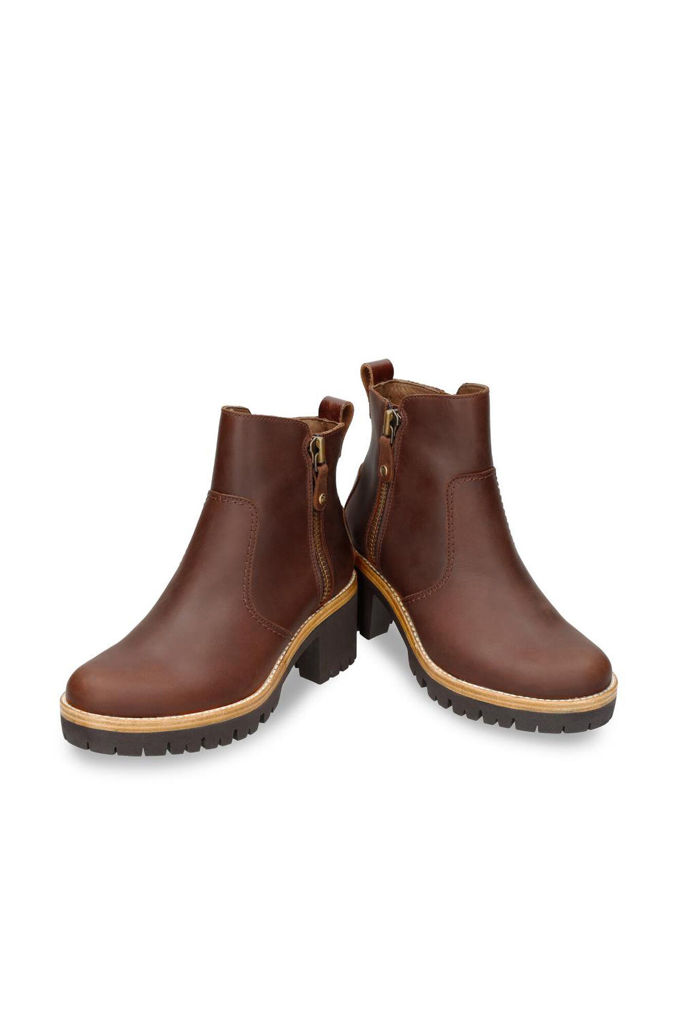 Panama Jack Women's heeled ankle boots Brown