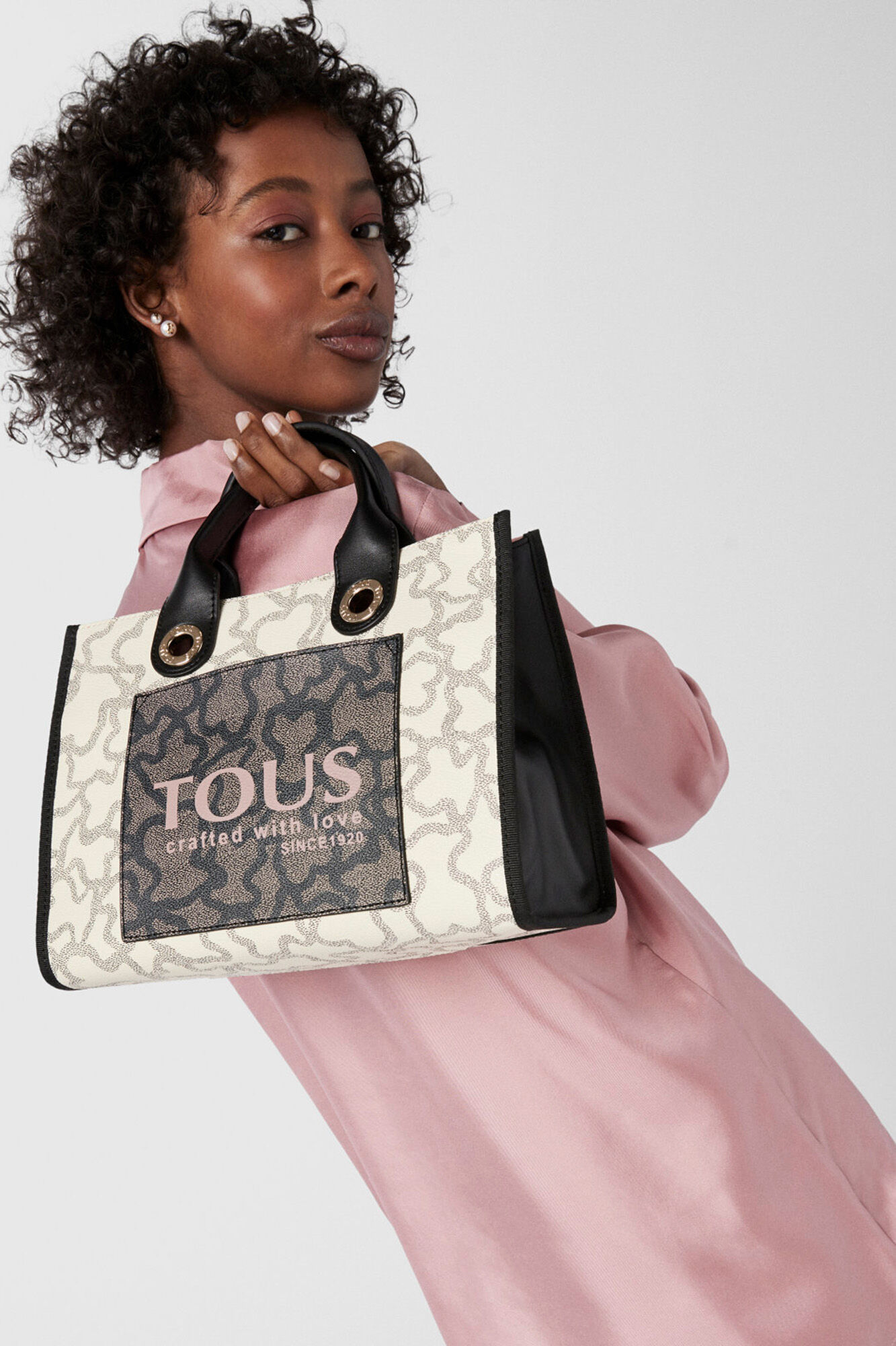 Tous Amaya Kaos Icon medium multi beige shopper bag Beige