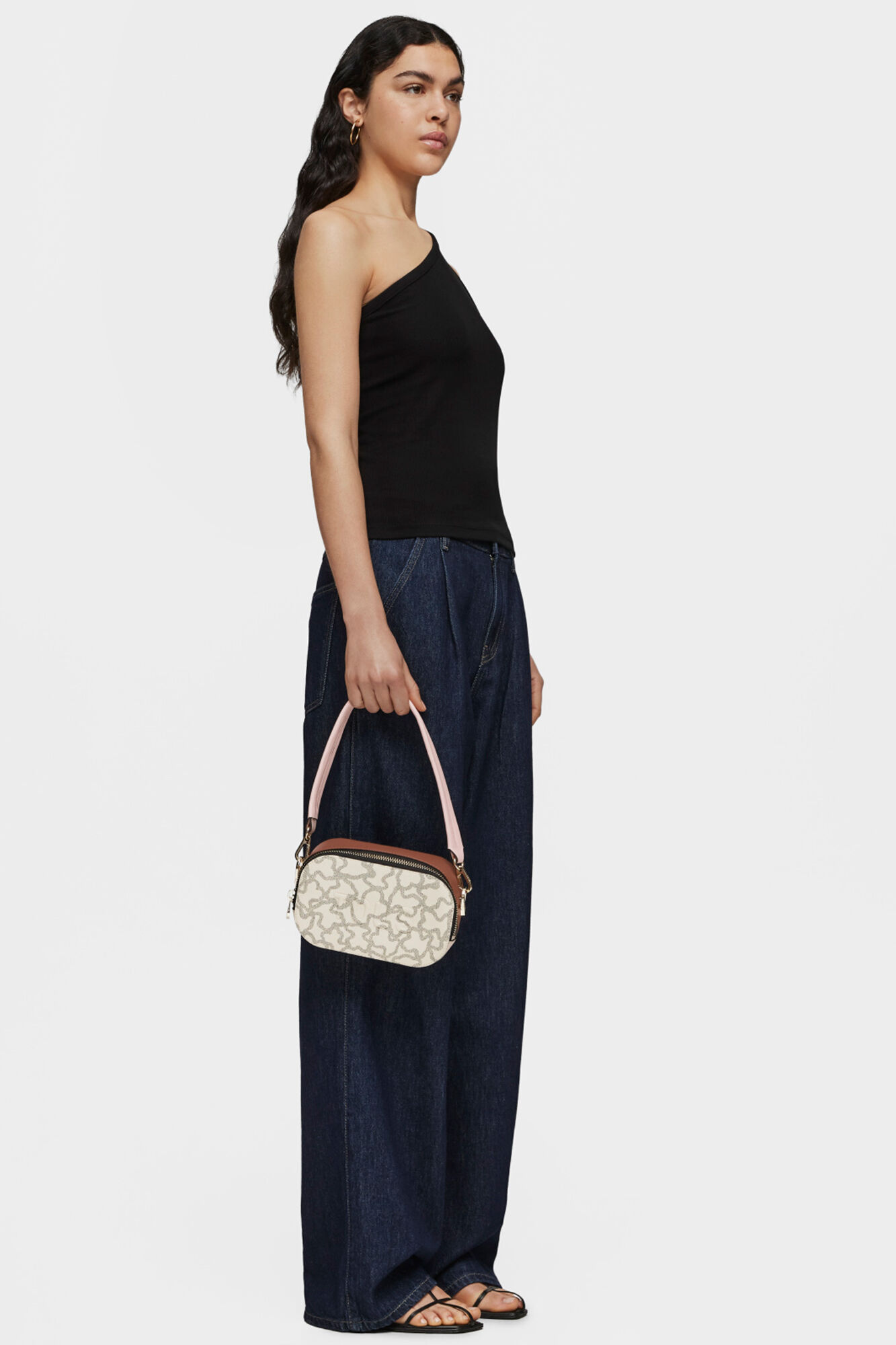 Tous Kaos Icon  reporter crossbody bag Beige