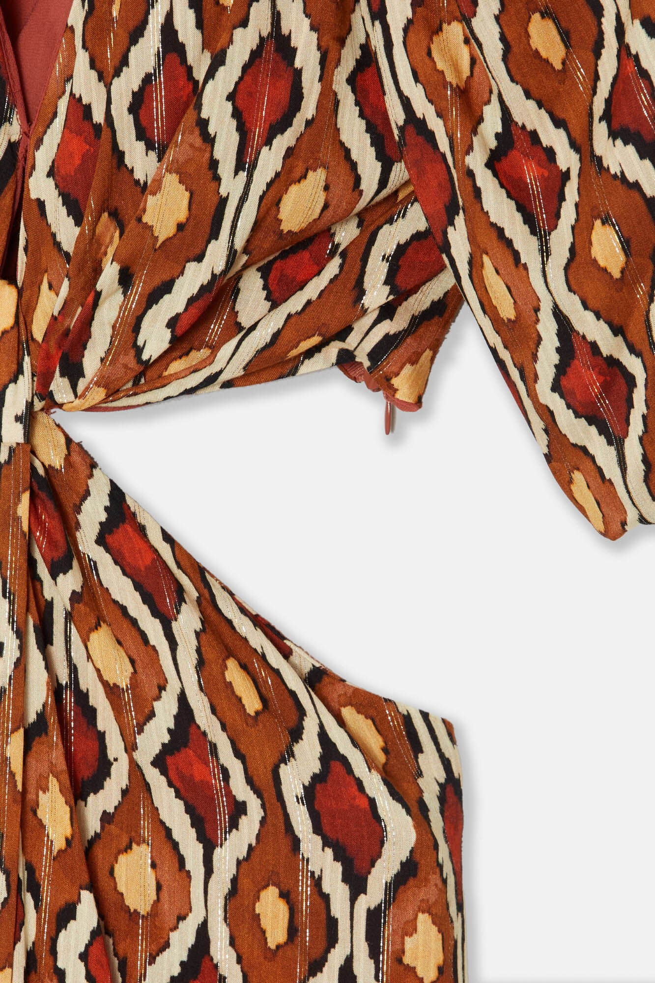 Silbon Vestido largo cut out estampado Estampado naranja