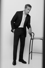 Cortefiel Birdseye weave trousers series XXI Blue