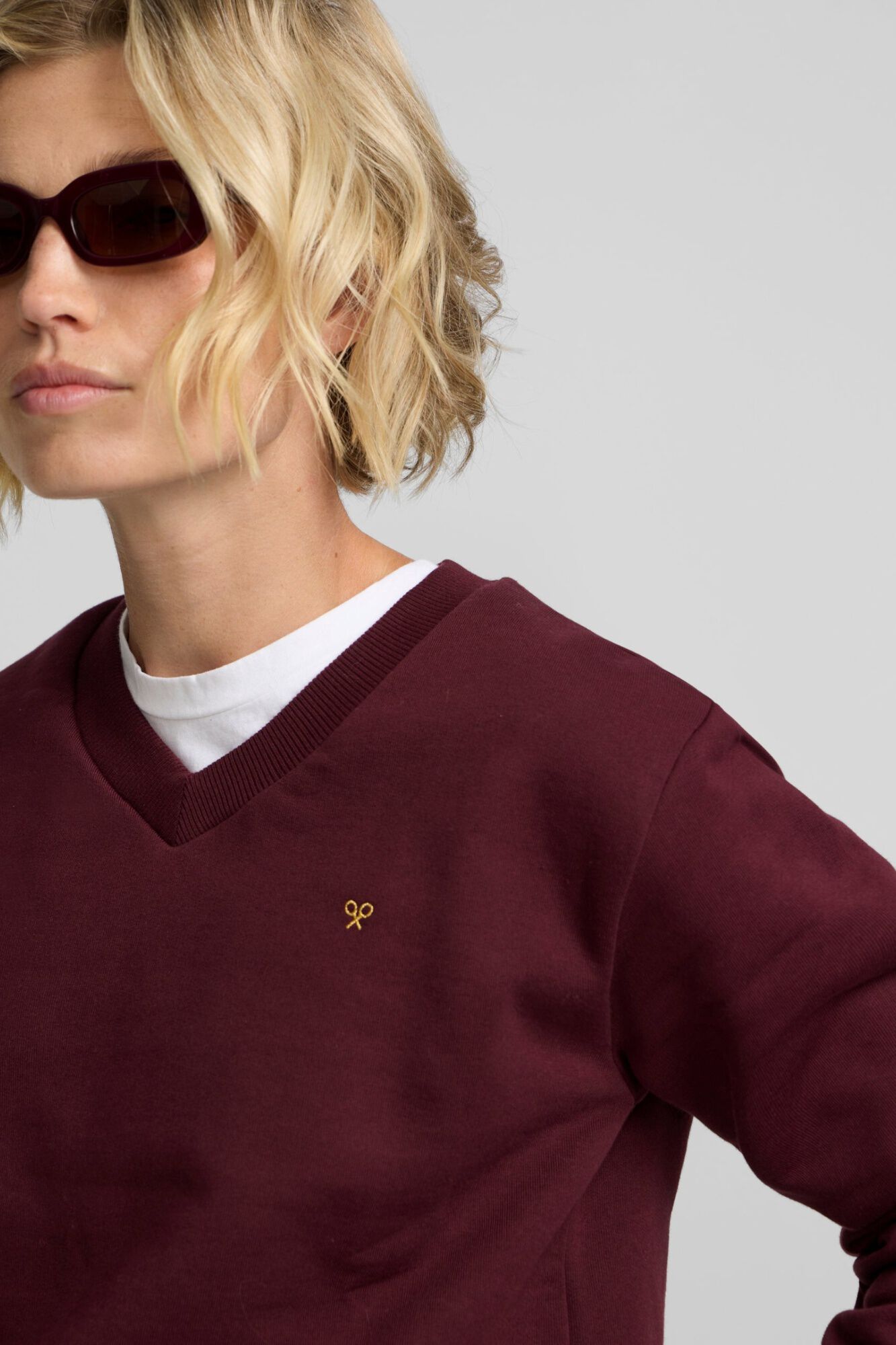 Silbon Sweatshirt de mulher com bainha camiseira Granada