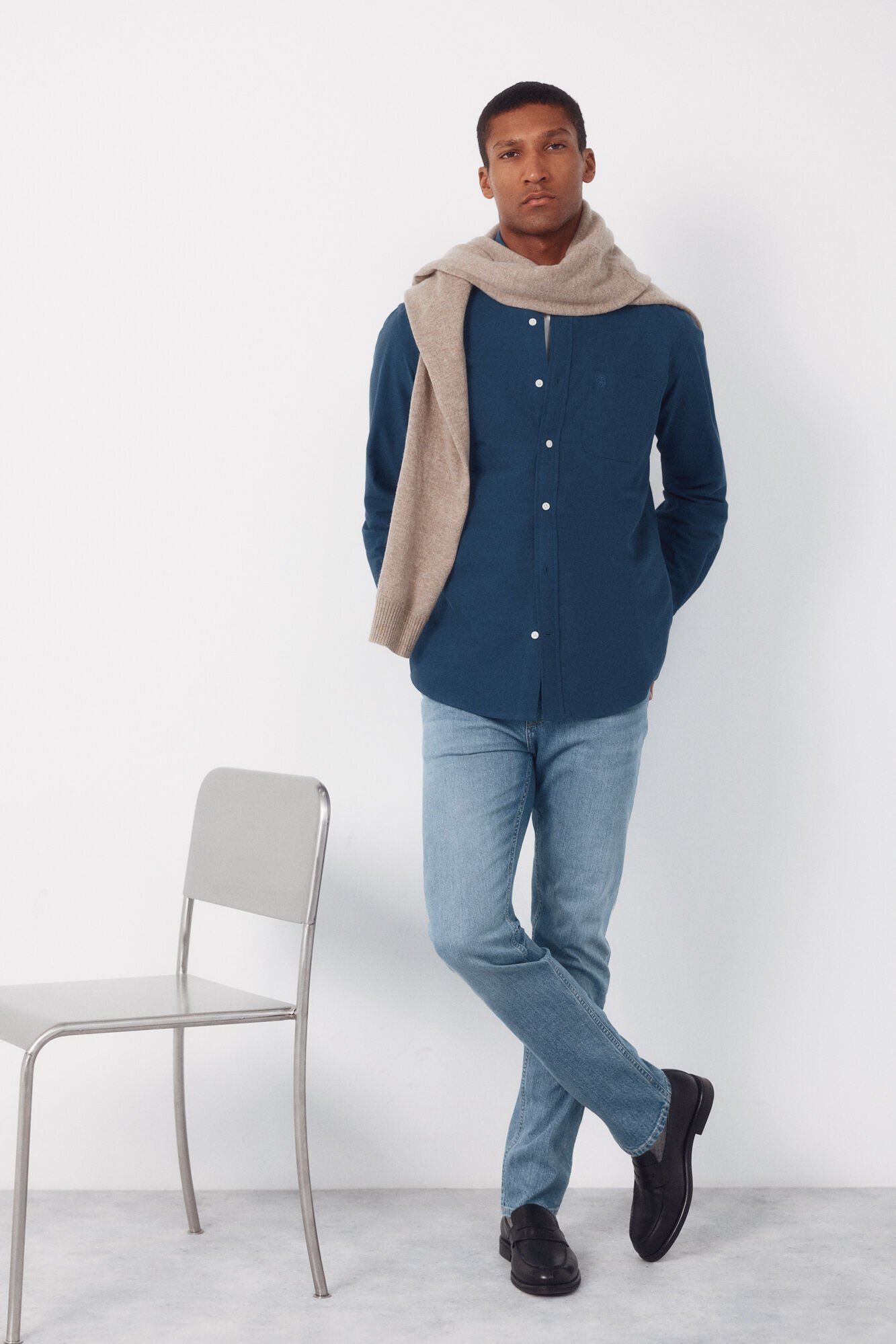 Cortefiel Plain Oxford shirt